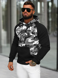 Herren Kapuzenpullover Grau OZONEE JS/8B158/2