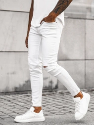 Herren Jeanshose Weiß OZONEE E/5391/01Z