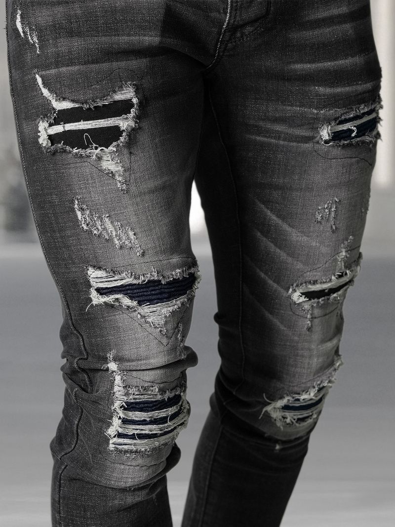 Herren Jeanshose Schwarz OZONEE NB/MP0075NZ