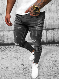 Herren Jeanshose Schwarz OZONEE O/MB463