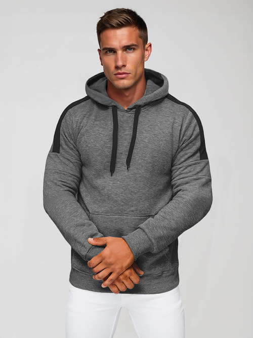 Herren Kapuzenpullover Anthrazit OZONEE JS/8B1318/5Z