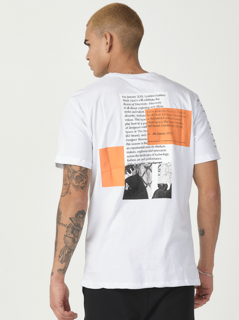 Herren T-Shirt Weiß OZONEE MR/21516