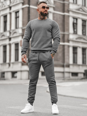 Herren Sportanzug Anthrazit OZONEE JS/68C10380/5Z