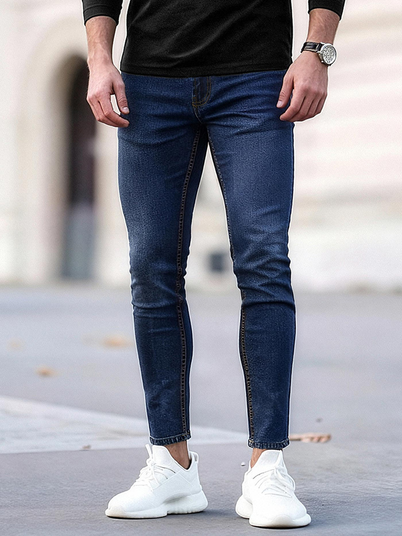 Herren Jeanshose Dunkelblau OZONEE O/JK2951Z