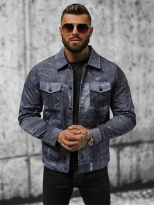 Herren Jacke Marineblau OZONEE O/3A178