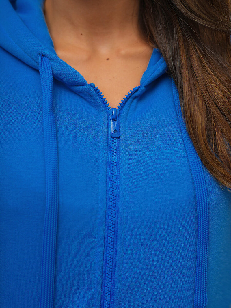 Damen Kapuzenpullover Blau OZONEE JS/W03Z