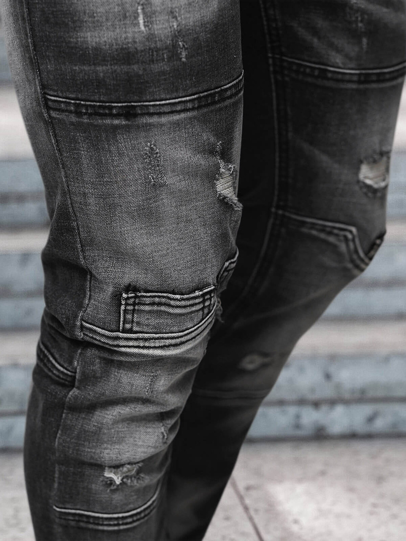 Herren Jeanshose Schwarz OZONEE NB/MP0155N