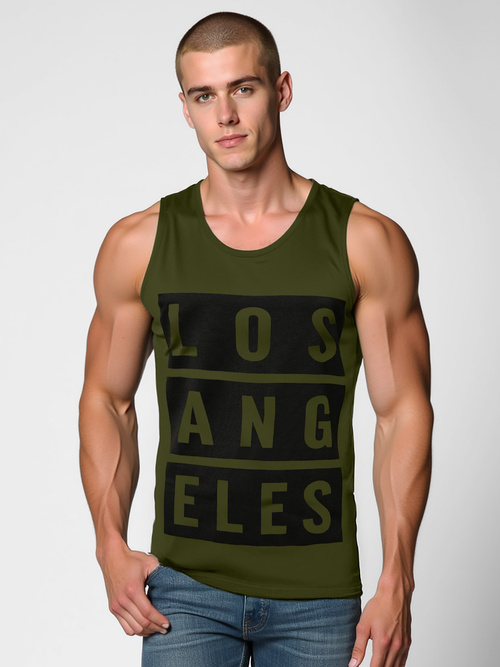 Herren Tank Top Grün OZONEE O/T105/29Z