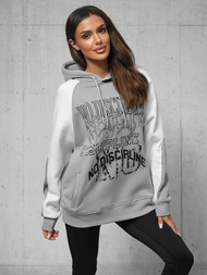 Kapuzenpullover Grau OZONEE O/SWE23037Z