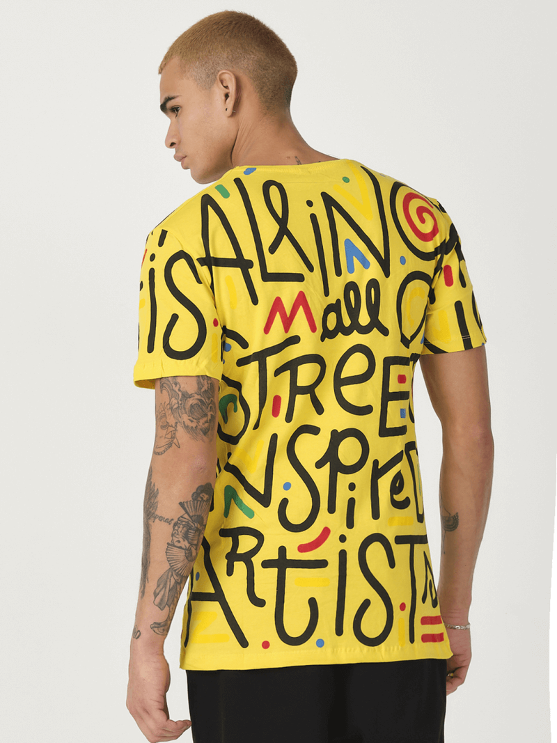 Herren T-Shirt Gelb OZONEE MR/21518