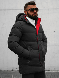 Herren Winterjacke Schwarz OZONEE N/7330Z