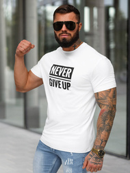 Herren T-shirt Weiß OZONEE NB/MT3133