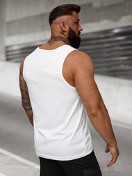Herren Tank Top Weiß OZONEE JS/8B1703/1Z