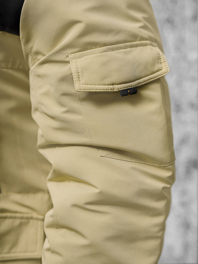 Herren Winterjacke Beige OZONEE JS/22M322/62