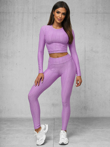 Zweiteiliges Trainingsanzug-Set Hellviolett OZONEE O/22060Z