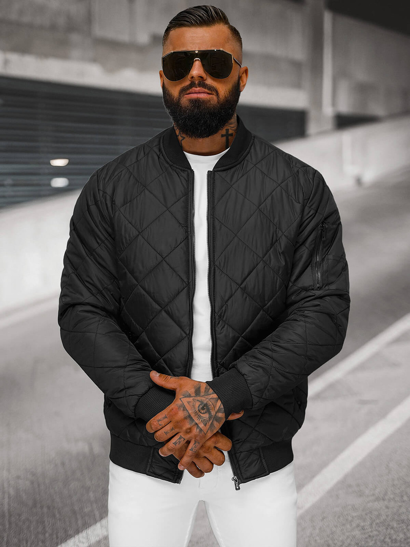 Herren Jacke Schwarz OZONEE JS/MY01Z