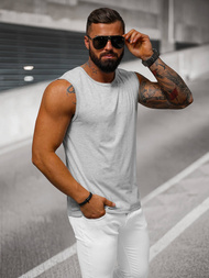 Herren Tank Top Grau OZONEE JS/99001Z