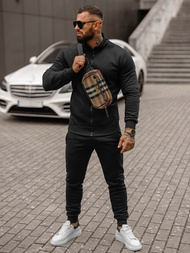 Herren Sportanzug Schwarz OZONEE JS/68C10385/3Z