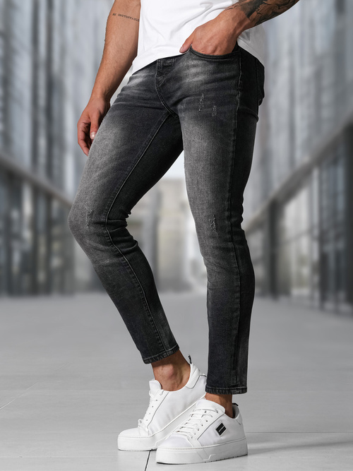 Herren Jeans Schwarz OZONEE NB/MP0063/1NZ