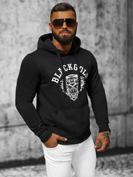 Herren Kapuzenpullover Schwarz OZONEE NB/MF2007