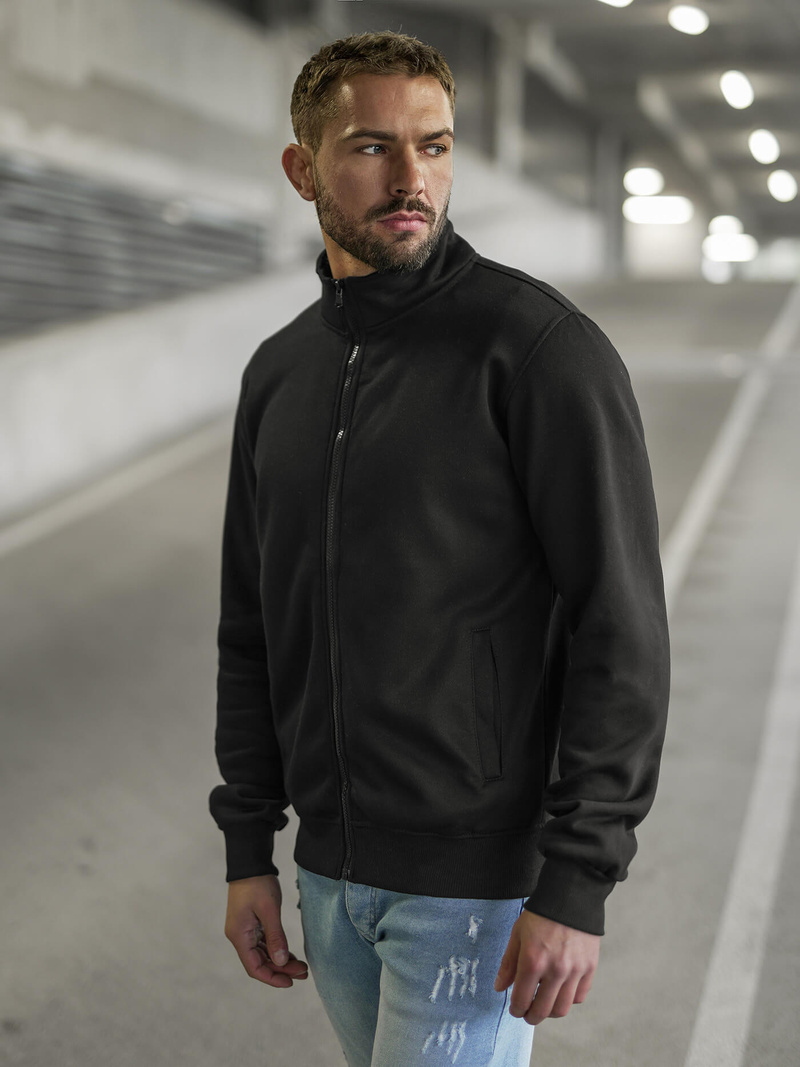 Herren Sweatjacke Schwarz OZONEE JS/2002Z