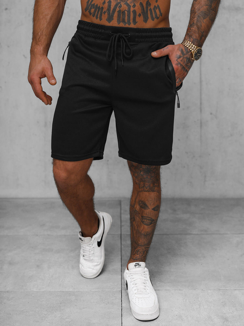 Herren Sportshorts Schwarz OZONEE JS/17K533/3