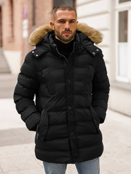 Herren Winterjacke Schwarz OZONEE JS/5M3122/392Z