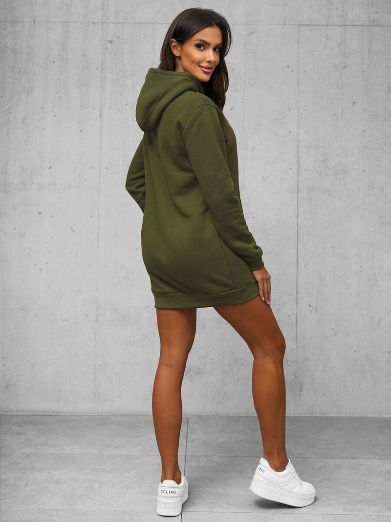 Damen Kapuzenpullover Khaki OZONEE JS/YS10003/29Z