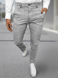 Herren Chino Hose Grau OZONEE DJ/5522Z