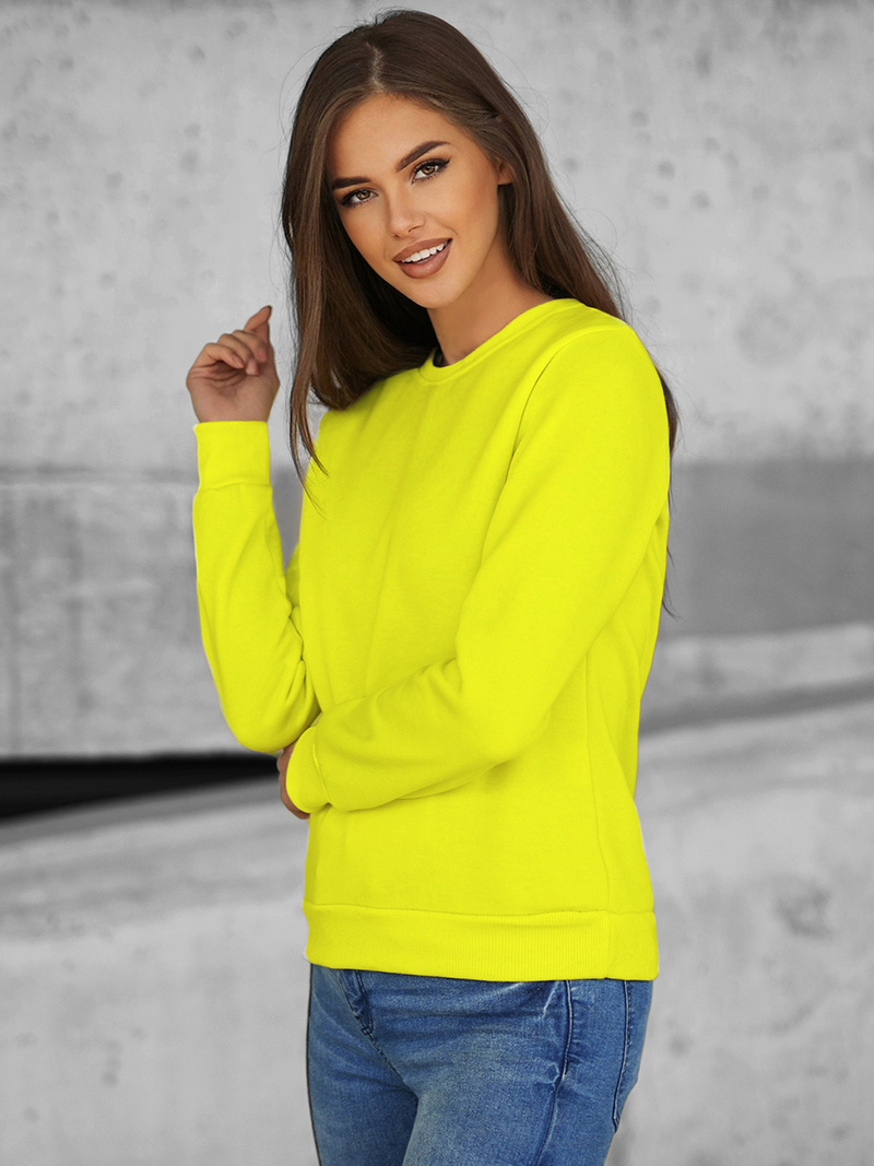 Damen Sweatshirt Gelb-Neon OZONEE JS/W01Z