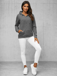 Damen Kapuzenpullover Anthrazit OZONEE JS/W03Z