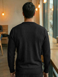 Herren Pullover Schwarz OZONEE JS/59B3607/3