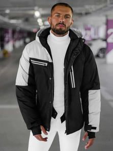 Herren Winterjacke Schwarz-Grau OZONEE JS/91M9903/92