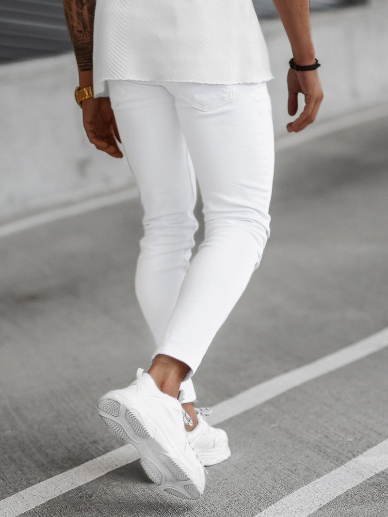 Herren Jeanshose Weiß OZONEE E/5348/01Z