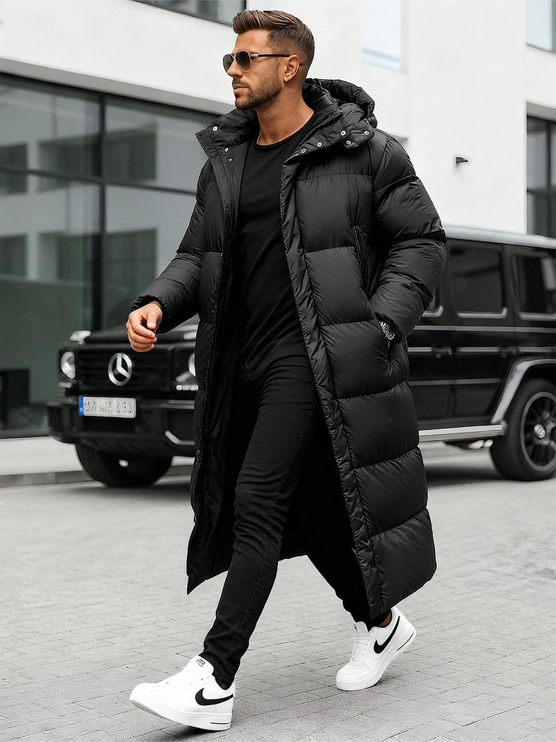 Herren Winterjacke Schwarz OZONEE O/M3202Z