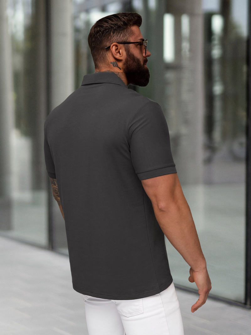 Herren Poloshirt Anthrazit OZONEE NB/MT3124