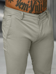 Herren Chino Hose Grau OZONEE BL/SK222/5