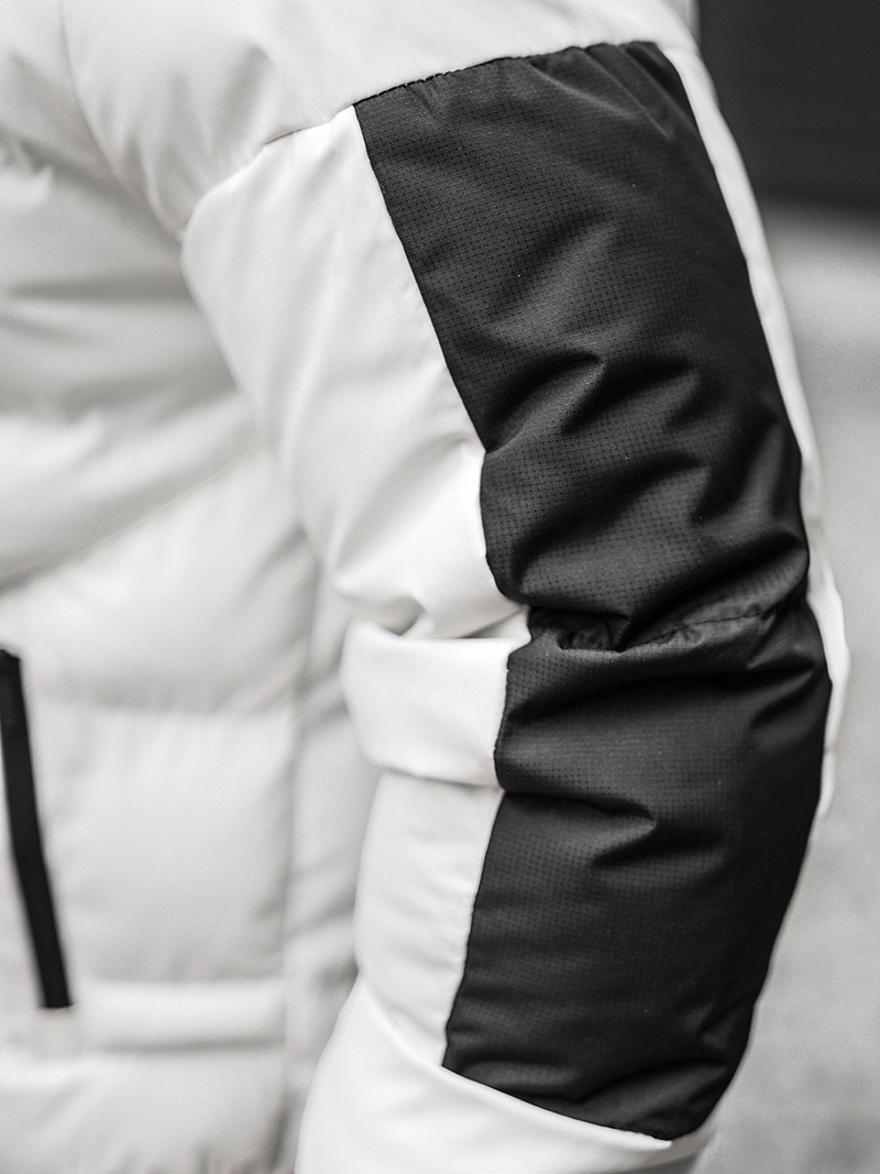 Herren Winterjacke Weiß OZONEE O/M798