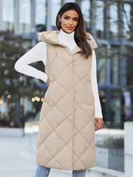 Damen Weste Beige OZONEE JS/5M3165/62