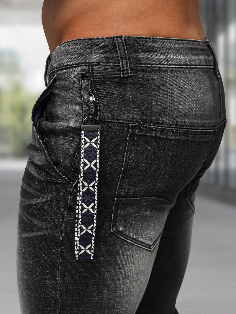 Herren Jeanshose Schwarz OZONEE NB/MP0091N