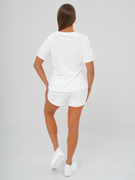 Damen Velours Sportanzug Weiß OZONEE JS/35C1717/1