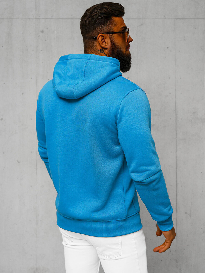 Herren Kapuzenpullover Himmelblau OZONEE JS/2008Z