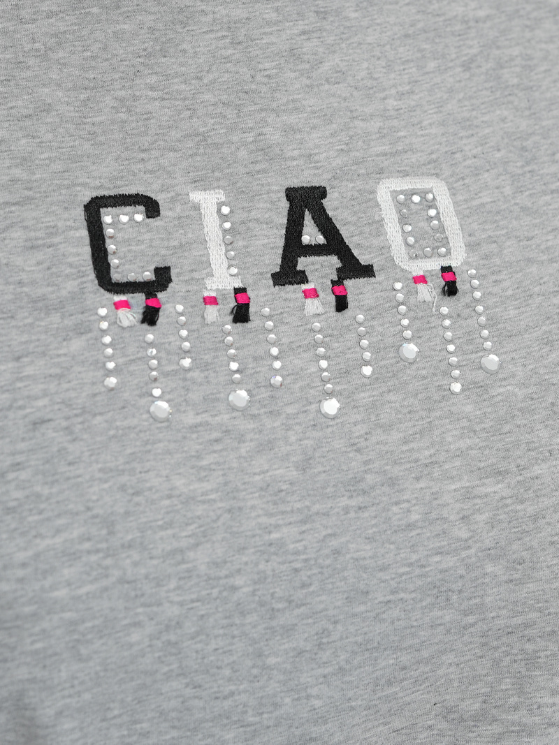 Damen T-shirt Grau OZONEE JS/RJ77542