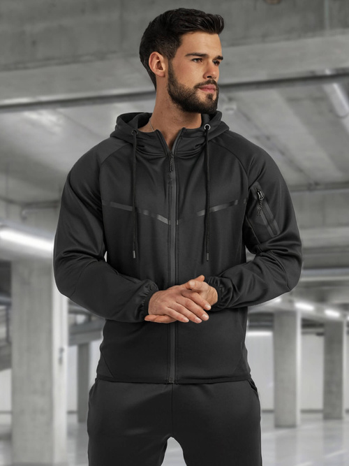 Herren Sportanzug Schwarz OZONEE JS/8C1966/3