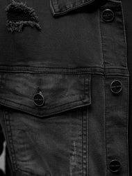 Herren Jeansjacke Schwarz OZONEE NB/MJ506NZ