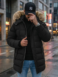 Herren Winterjacke Schwarz OZONEE JS/5M3122/392Z