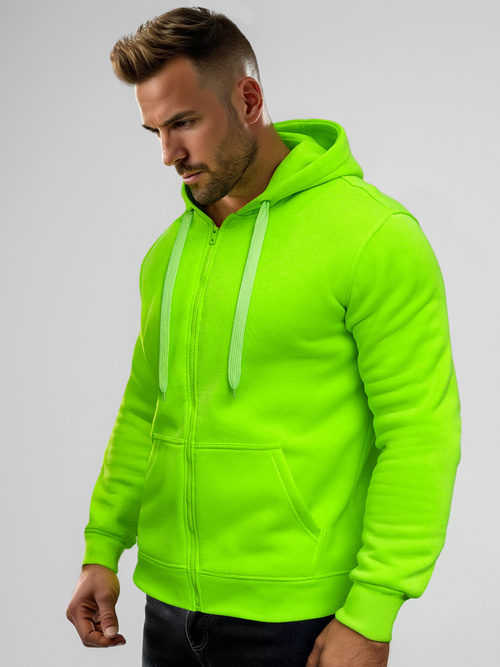 Herren Kapuzenpullover Grün-Neon OZONEE JS/2008