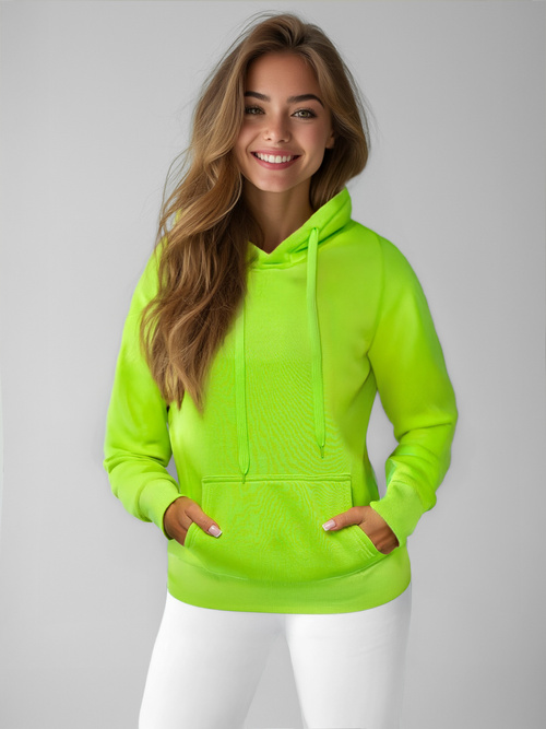 Damen Kapuzenpullover Grün-Neon OZONEE JS/W02Z