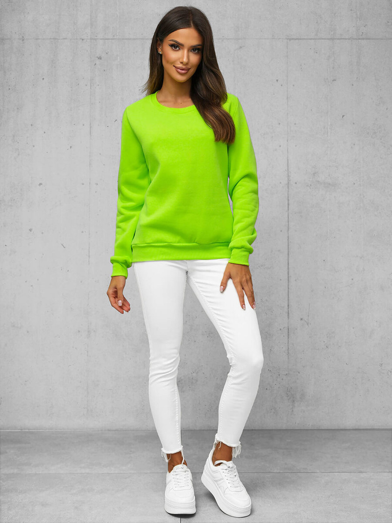 Damen Sweatshirt Grün-Neon OZONEE JS/W01Z