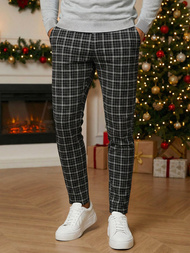 Herren Chino Hose Schwarz OZONEE DJ/5515Z